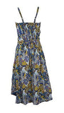 Strap Dress With Multicolored Floral Pattern. - TATTOPANI