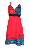 Ladies Slip Dress With Mandala Dotted Embroidery. - TATTOPANI