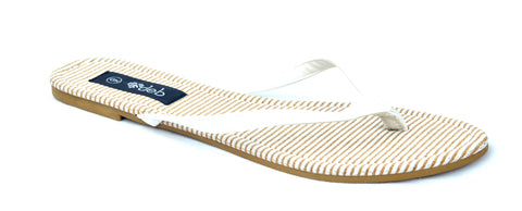 Stripe Pattern Flat Sandle Summer  flip flops - craze-trade-limited