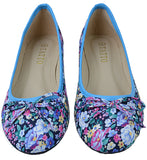 Floral Pattern Ballerina Pumps Comfort flat Shoes