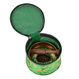 Meditation Tibetan Singing Bowl with Special Etching and protective pouch-GOLDBAJ-1-(Small)