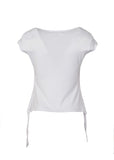 Ladies Short Sleeve Tops with Elephant Print T-Shirt
