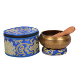 Meditation Tibetan Singing Bowl with Special Etching and protective pouch- SING-SP-IC(BAJ-8)-2