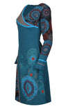 Copy of Copy of womens-long-sleeve-dress-with-embroidery-and-floral-print-evening-dress-1