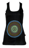 Colorful Ring Pattern Print Sleeveless T-Shirt - craze-trade-limited