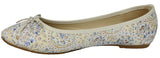 Floral Pattern Ballerina Pumps Comfort flat Shoes - TATTOPANI