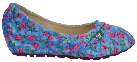 Girl's  Colorful Floral Pattern Slip-On Ballerina flat Shoes - TATTOPANI Fashion