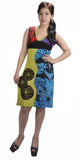 Ladies Sleeveless Dress With Embroidery Work. - TATTOPANI