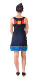 Ladies Dress With Colorful Patch and Embroidery Design. - TATTOPANI