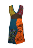 Ladies Sleeveless Dress With Embroidery Work. - TATTOPANI