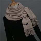 2020 women scarf soild winter cashmere scarves for ladies neck warm pashmina long shawl wraps bandana foulard female head hijab