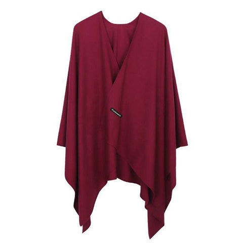 2020 New Fashion Cashmere Winter Women Poncho Scarves Women Solid Shawl Cape Foulard Femme Pashmina Female Bufanda Mujer Sjaal