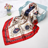 2020 New Brand Designer Silk Scarf 90*90cm Foulard Bandana Long Large Shawls Wraps Winter Neck Scarves Pashmina Lady Hijab