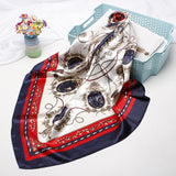 2020 New Brand Designer Silk Scarf 90*90cm Foulard Bandana Long Large Shawls Wraps Winter Neck Scarves Pashmina Lady Hijab