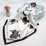2020 New Brand Designer Silk Scarf 90*90cm Foulard Bandana Long Large Shawls Wraps Winter Neck Scarves Pashmina Lady Hijab