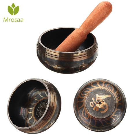 8cm-17.5cm Buddhism Tibetan Bowl Copper Singing Bowls Handmade Decorative-wall-dishes Home Decoration Yoga bowl