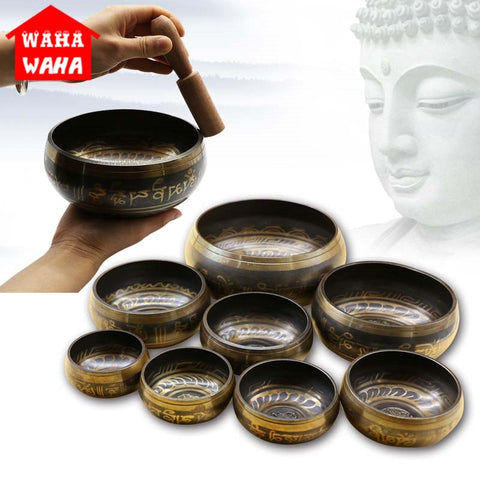 Tibetan Meditation Singing Bowl Nepalese Buddhist Tibetan Chanting Yoga Bowl Buddhist Sound Therapy Bowl Copper Religion Carft